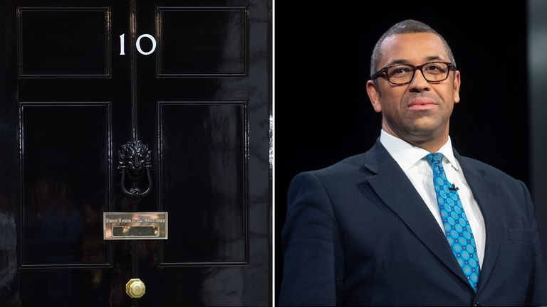 Brexit minister James Cleverly says he is joining the battle for Number 10