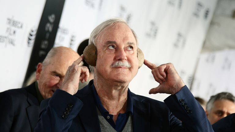 Cleese attends the "Monty Python And The Holy Grail" Special Screening during the 2015 Tribeca Film Festival at Beacon Theatre on April 24, 2015 in New York City.