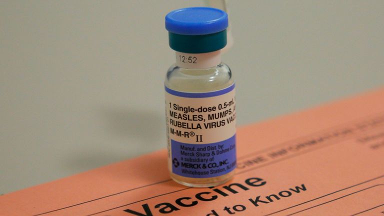The MMR vaccine immunises against measles, mumps and rubella