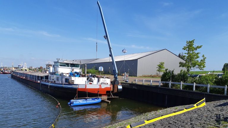 The meth lab was discovered in the hold of the cargo ship in Moerdijk, the Netherlands
