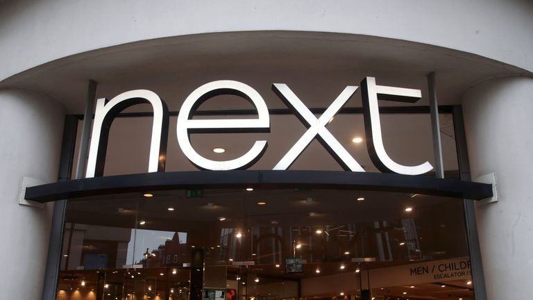 File photo dated 29/05/18 of a branch of Next. The store&#39;s sales surged in the past three months as the high street fashion brand was buoyed by warm weather over the Easter period and online sales.