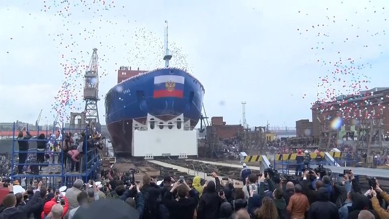 Russia has launched a nuclear-powered icebreaker