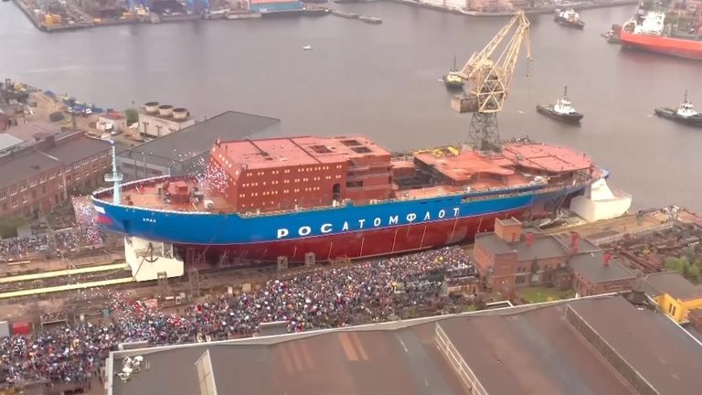 Russia has launched a nuclear-powered icebreaker