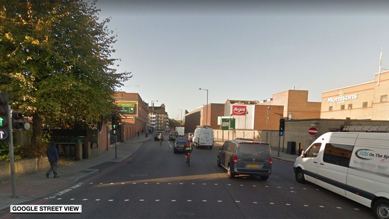 The body was found in a wheelie bin on Tollington Road, Islington