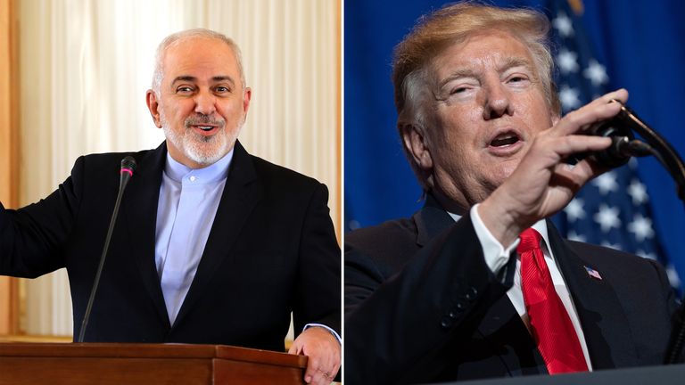 Mr Zarif and Mr Trump have used Twitter to threaten each other