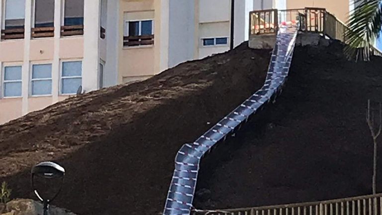 The slide has been closed for review. Pic: Estepona town council