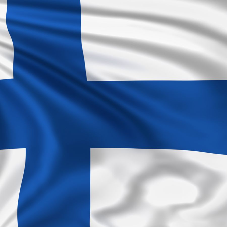 The Finnish flag