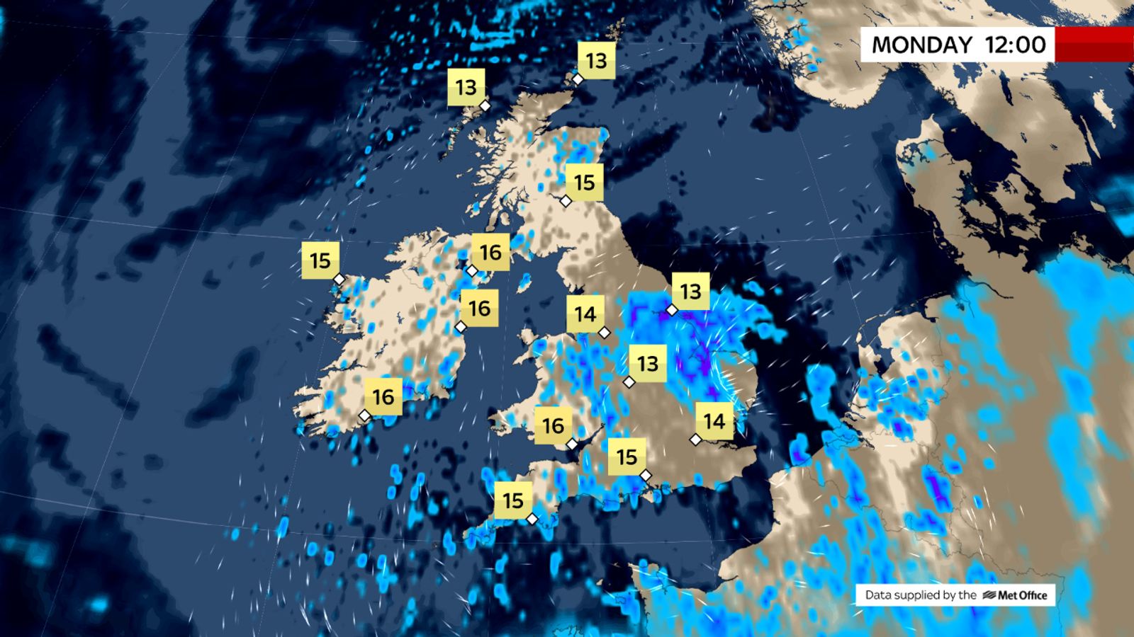 UK weather forecast Parts of country could see month's worth of rain