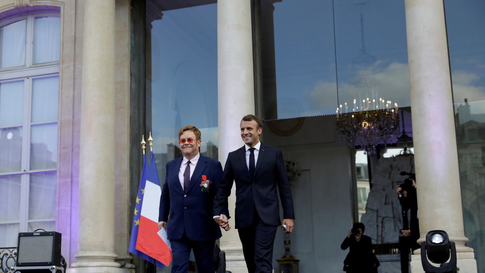 Sir Elton John gets France's highest civilian honour from President ...