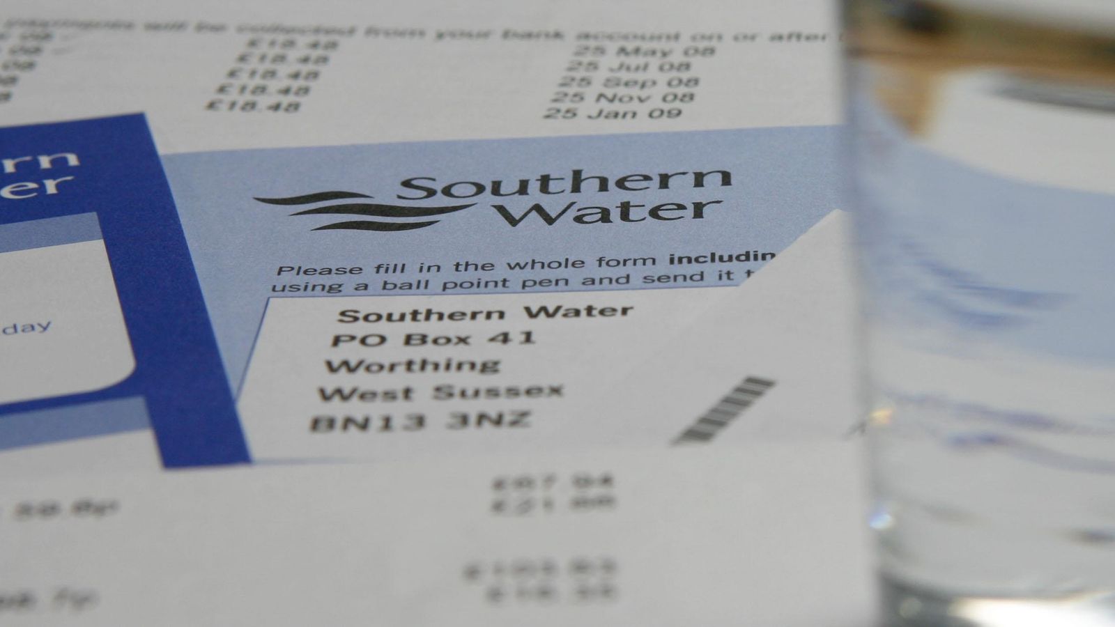 Water bills to rise by average 6% from April