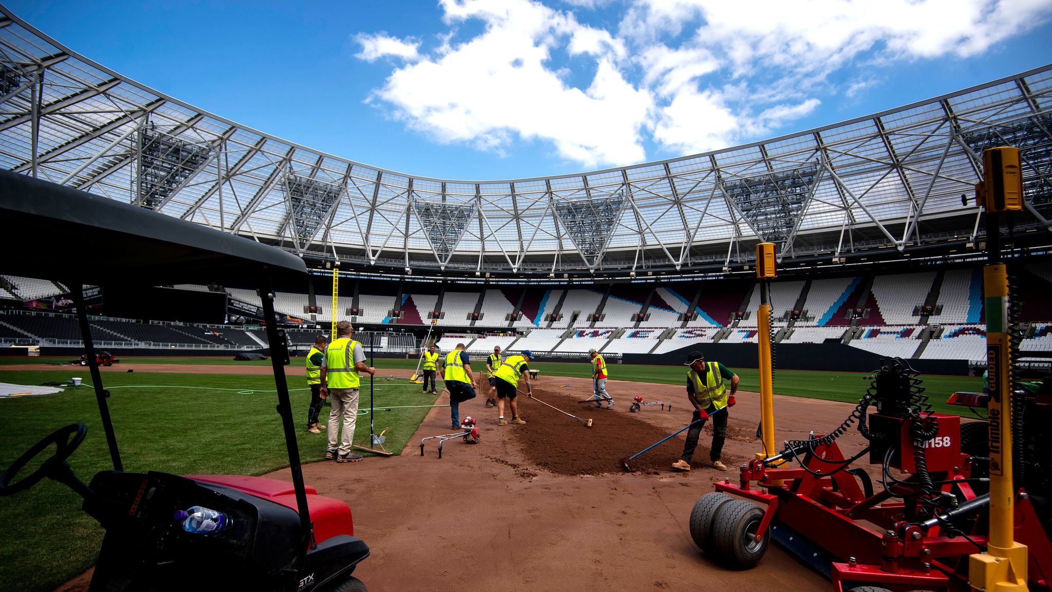 London Stadium transformed into baseball ground for New York Yankees v
