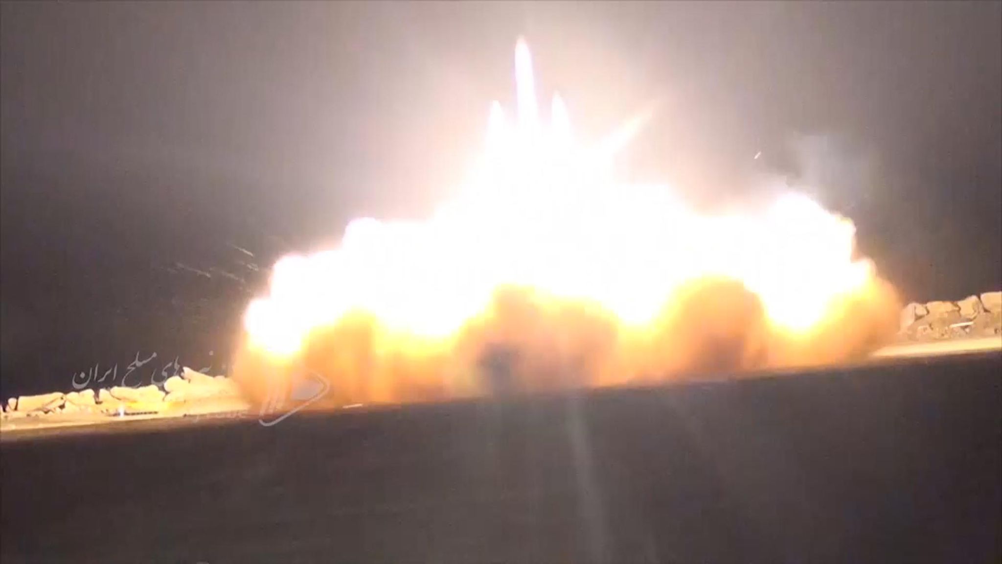 Iran Footage Shows Us Drone Being Shot Down World News Sky News