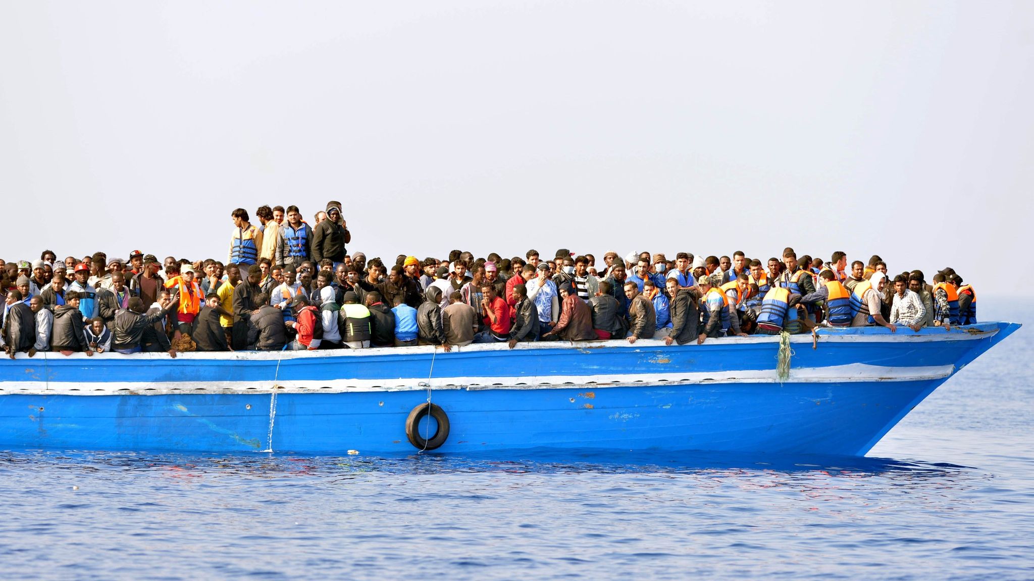 Up to 150 migrants feared drowned off coast of Libya | World News | Sky ...