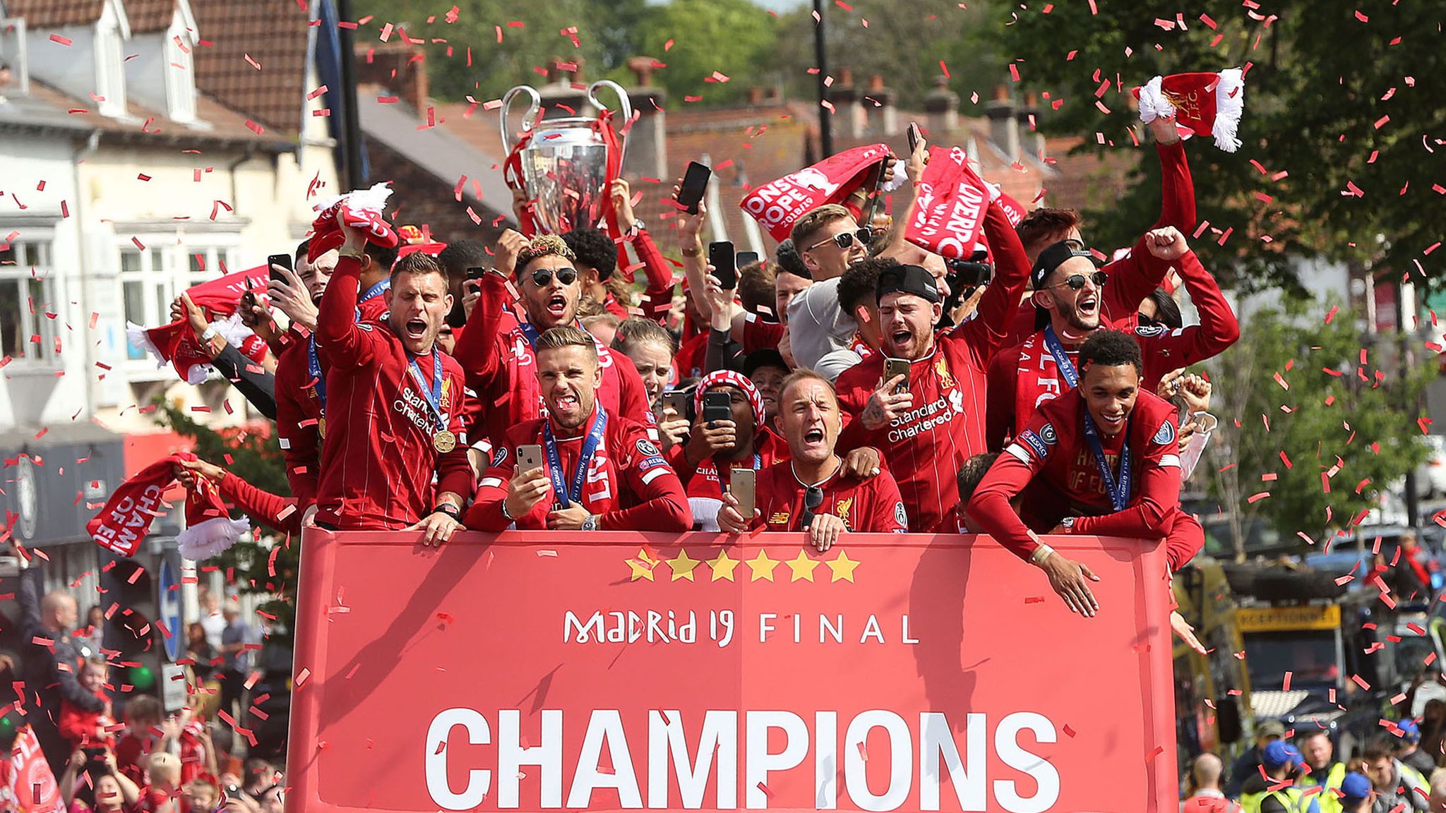 liverpool champions league parade