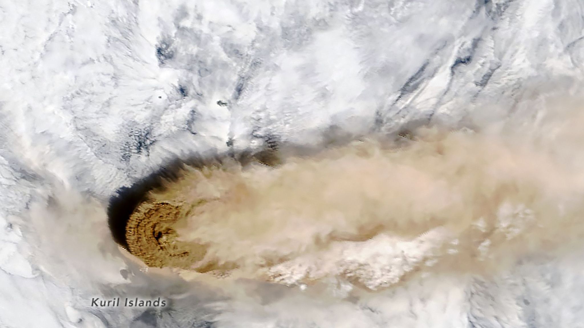 Райкоке извержение 2019