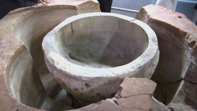 Byzantine baptismal font possibly discovered in West Bank | World News ...