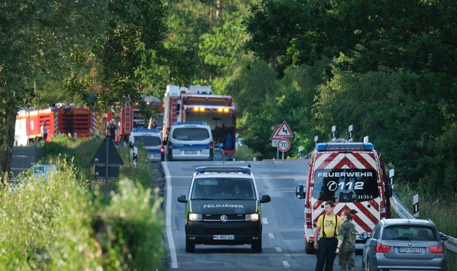 Pilot killed after two Eurofighter jets collide in mid-air and crash in Germany