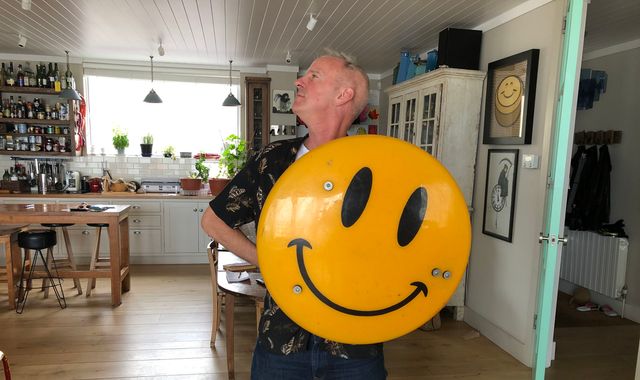 Fatboy Slim debuts unusual collection of smiley memorabilia