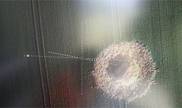 'Second World War bomb explosion' caused huge crater in German field