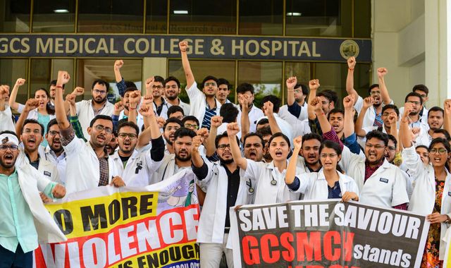 Indian doctors go on strike to protest violent patient attacks