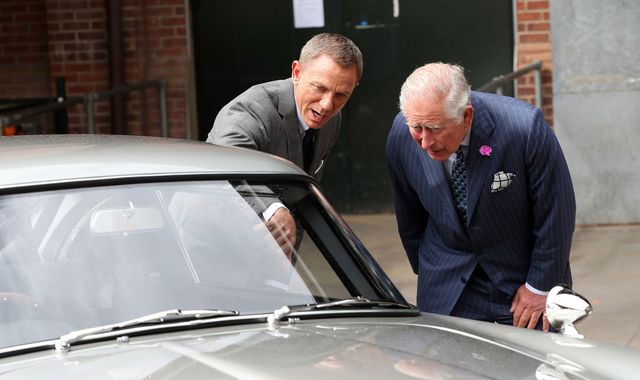 Prince Charles causes a stir on 007 set in 'Bond-themed' tie