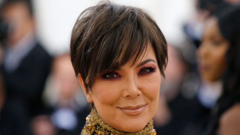 Kris Jenner arrives at the Metropolitan Museum of Art Costume Institute Gala (Met Gala) to celebrate the opening of “Heavenly Bodies: Fashion and the Catholic Imagination” in the Manhattan borough of New York, U.S., May 7, 2018. REUTERS/Eduardo Munoz