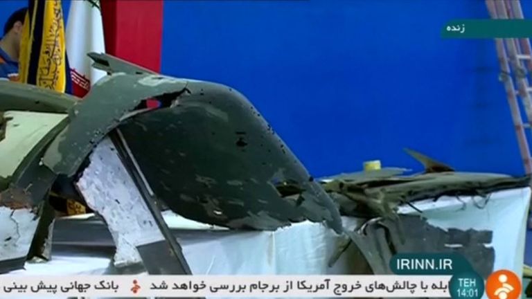 Iranian state television on Friday showed what it said were retrieved sections of the downed US military drone