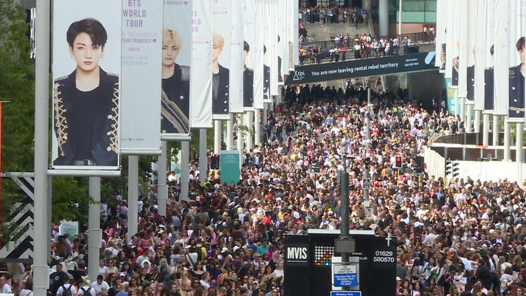 60,000 saw BTS perform at Wembley on Saturday night