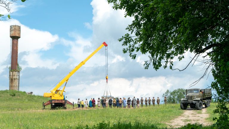 The dead are buried in Chernobyl. Pic: Sky Atlantic/HBO