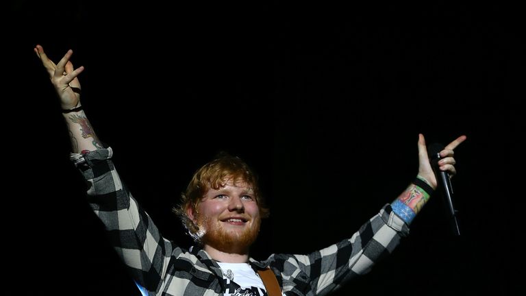 Ed Sheeran performs in concert on the opening night of his Australian tour at Optus Stadium on March 2, 2018 in Perth, Australia.