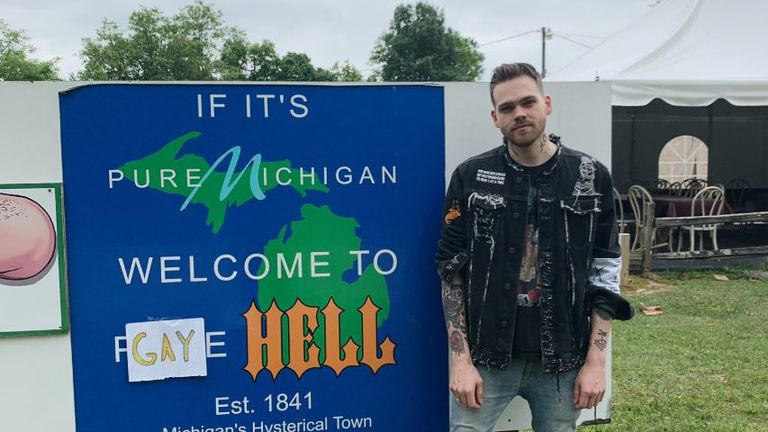 Elijah Daniel bought the town of Hell in Michigan. Pic: @elijahdaniel