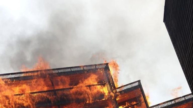 20 flats destroyed by massive fire in Barking, east London ...
