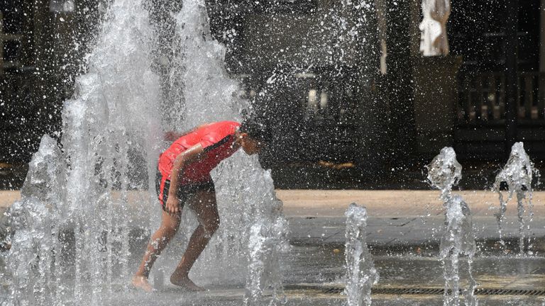 People in Montpellier have welcomed any opportunity to cool off