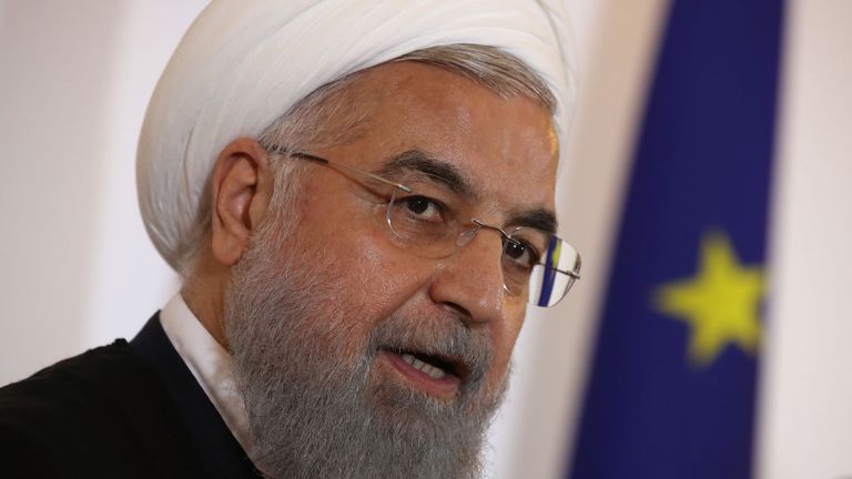 Hassan Rouhani has said the White House is &#39;afflicted with mental retardation&#39;