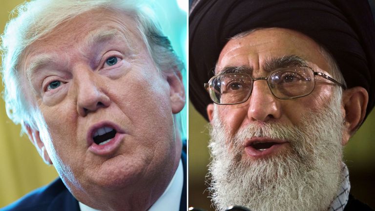 Donald Trump says the sanctions will target Ayatollah Ali Khamenei