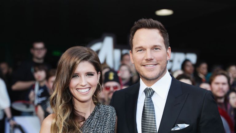 LOS ANGELES, CA - APRIL 22: (L-R) Katherine Schwarzenegger and Chris Pratt attend the Los Angeles World Premiere of Marvel Studios&#39; "Avengers: Endgame" at the Los Angeles Convention Center on April 23, 2019 in Los Angeles, California. (Photo by Rich Polk/Getty Images for Disney)