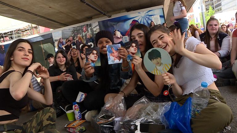 Fans flocked from across Europe to attend the concert