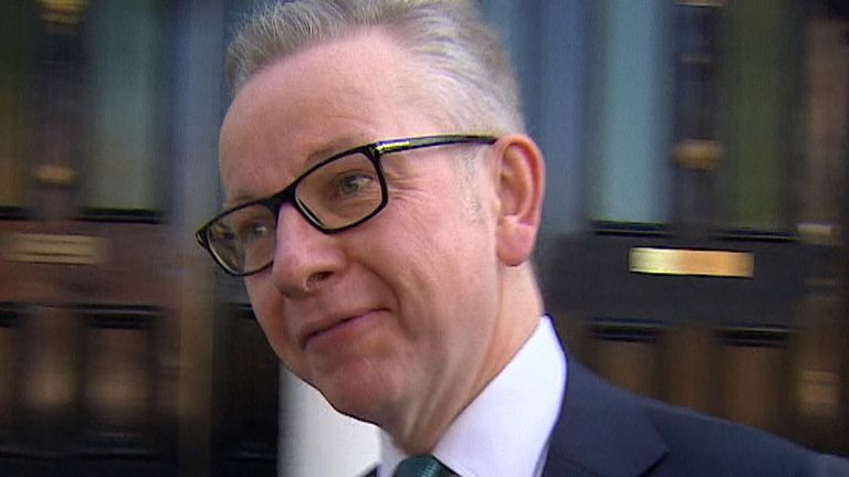 Michael Gove gives nothing away as he is asked about Donald Trump declaring &#39;I don&#39;t know Michael&#39;