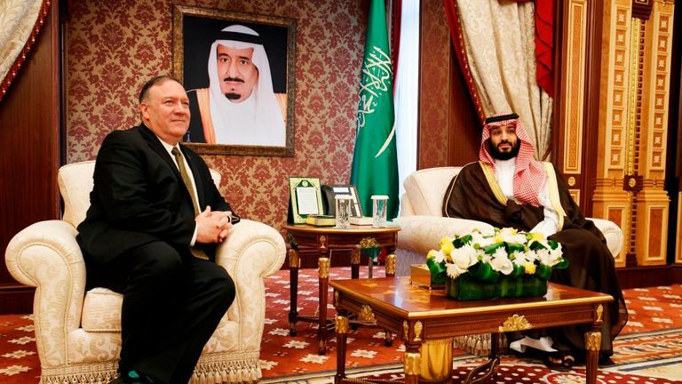 US Secretary of State Mike Pompeo has met with Crown Prince Mohammed bin Salman