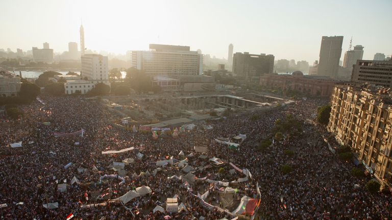 Mr Morsi was ousted a year after taking office in a military coup that followed huge anti-government protests