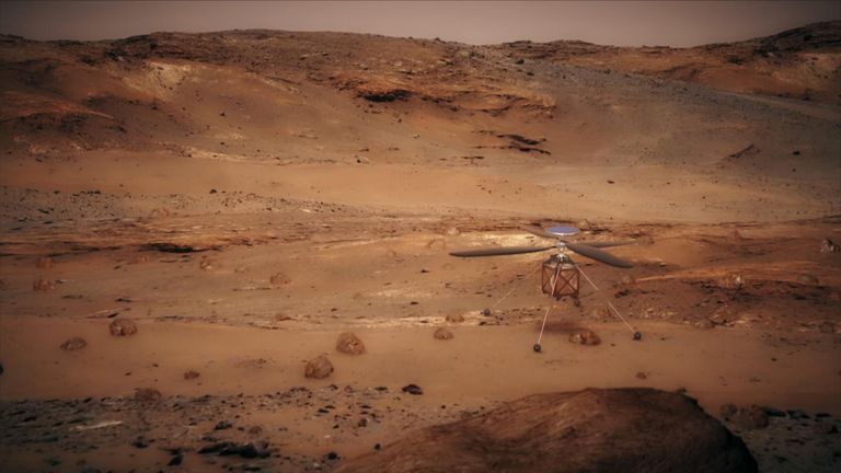 the helicopter on mars