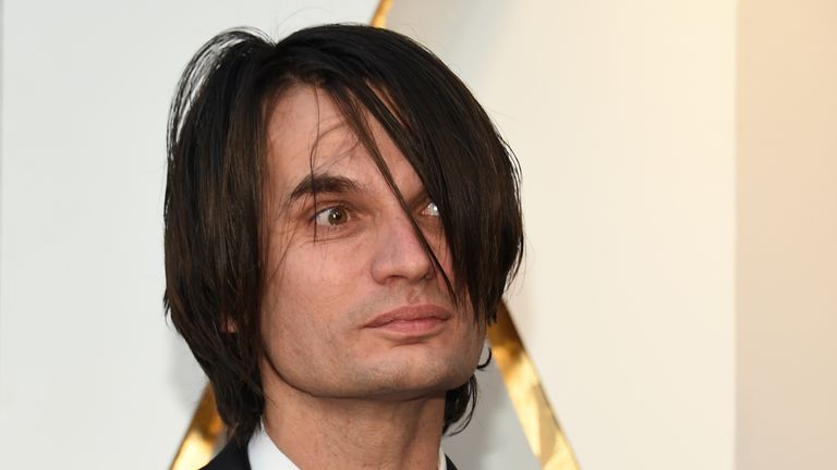 Composer Jonny Greenwood arrives for the 90th Annual Academy Awards on March 4, 2018, in Hollywood, California. / AFP PHOTO / VALERIE MACON (Photo credit should read VALERIE MACON/AFP/Getty Images) 