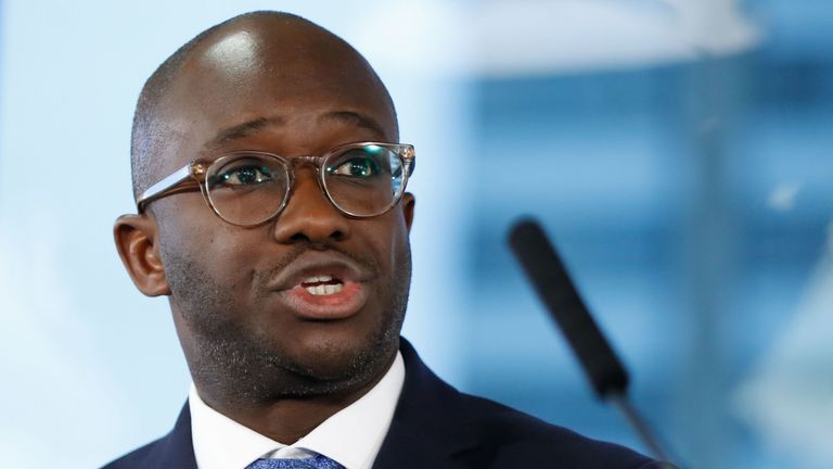 Conservative MP Sam Gyimah, the former universities minister who resigned over the prime minister's Brexit deal, speaks at an event organised by the People's Vote campaign group supporting a second referendum on the Brexit vote in London on January 7, 2019. (Photo by Tolga AKMEN / AFP) (Photo credit should read TOLGA AKMEN/AFP/Getty Image