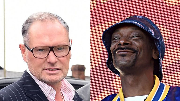 Snoop Dogg posted a picture comparing how he and Paul Gascoigne looked at the ages of 47 and 20