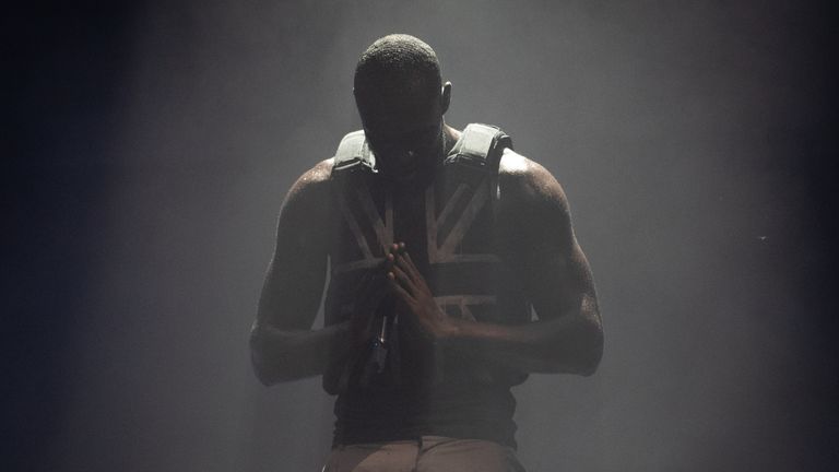 Stormzy wore a stab vest during his performance