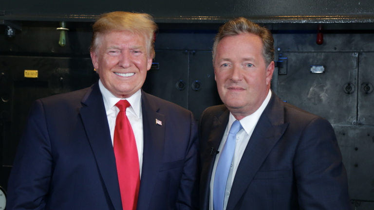 Donald Trump was speaking to Piers Morgan