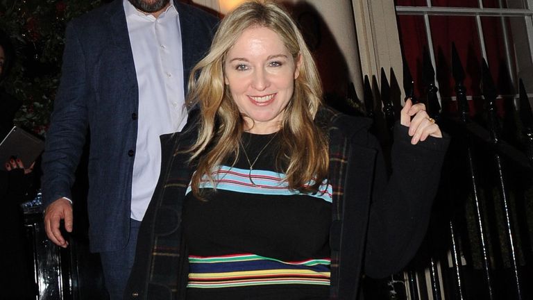 David Mitchell, Victoria Coren Mitchell.Evening Standard Christmas party, London, UK - 07 Dec 2018.Evening Standard Christmas party, hosted by owner Evgeny Lebedev at his London home.