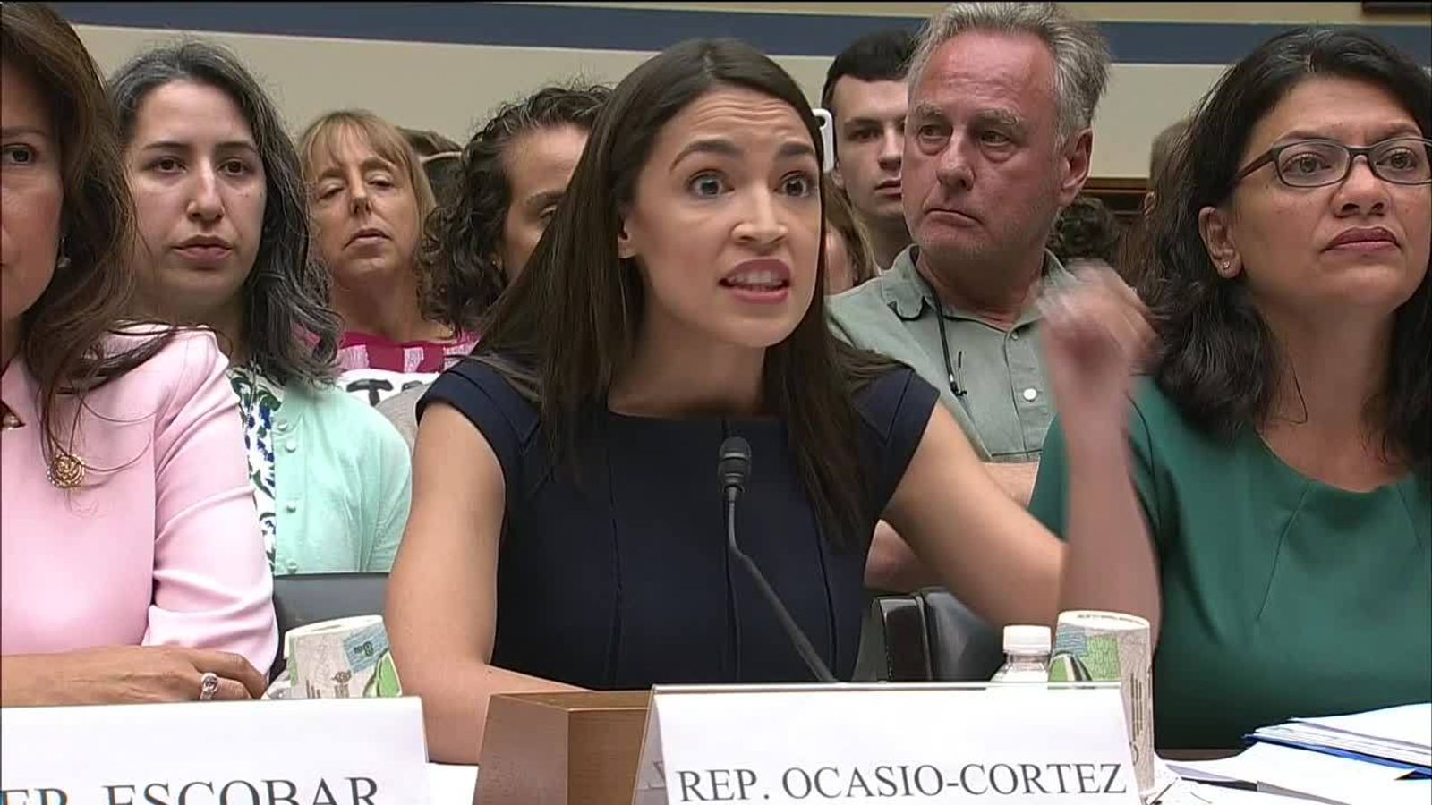AOC Migrant women 'drinking from toilets' in border facilities US