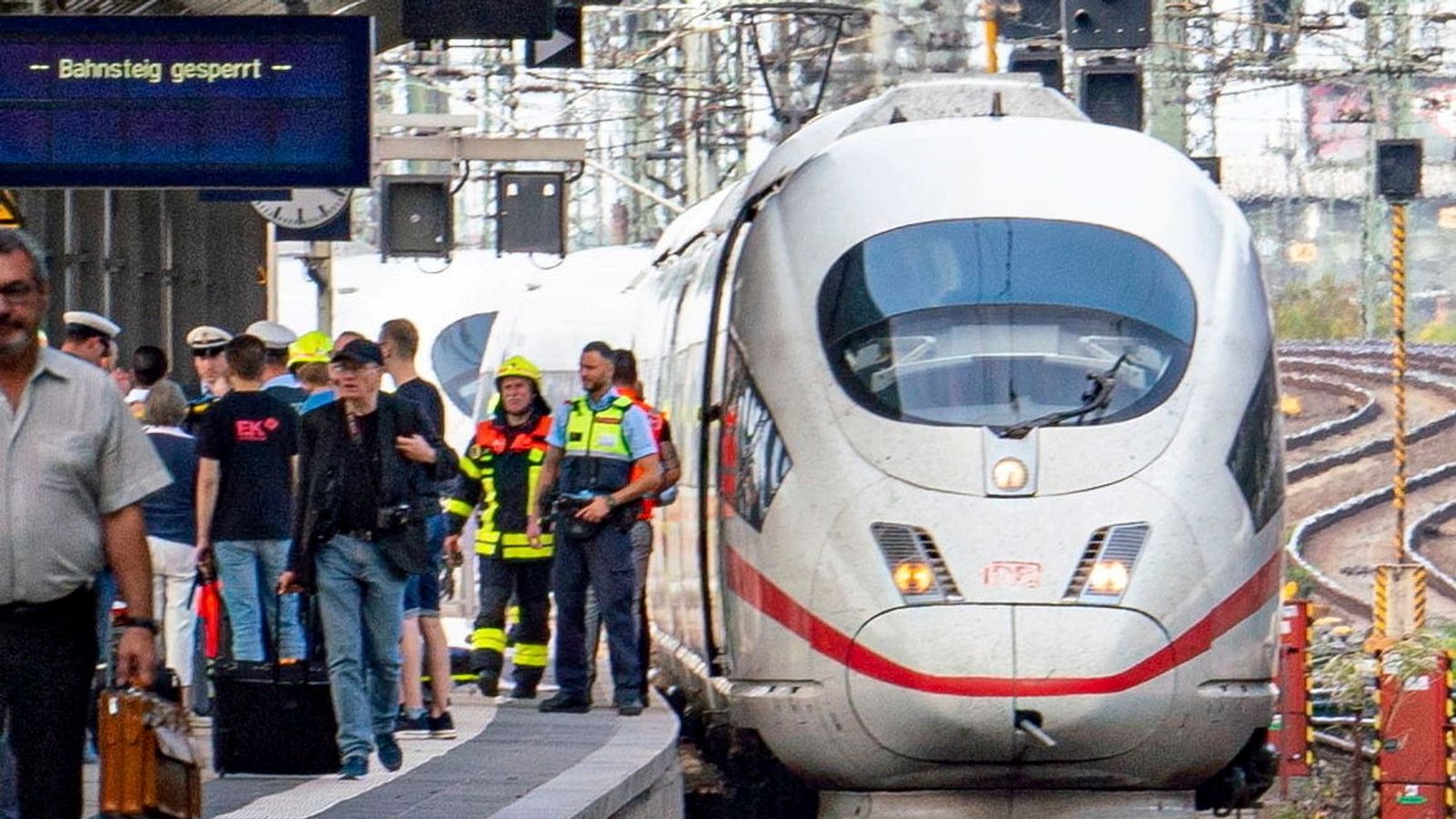 Boy, eight, dies after he and his mother are pushed in front of train in Germany