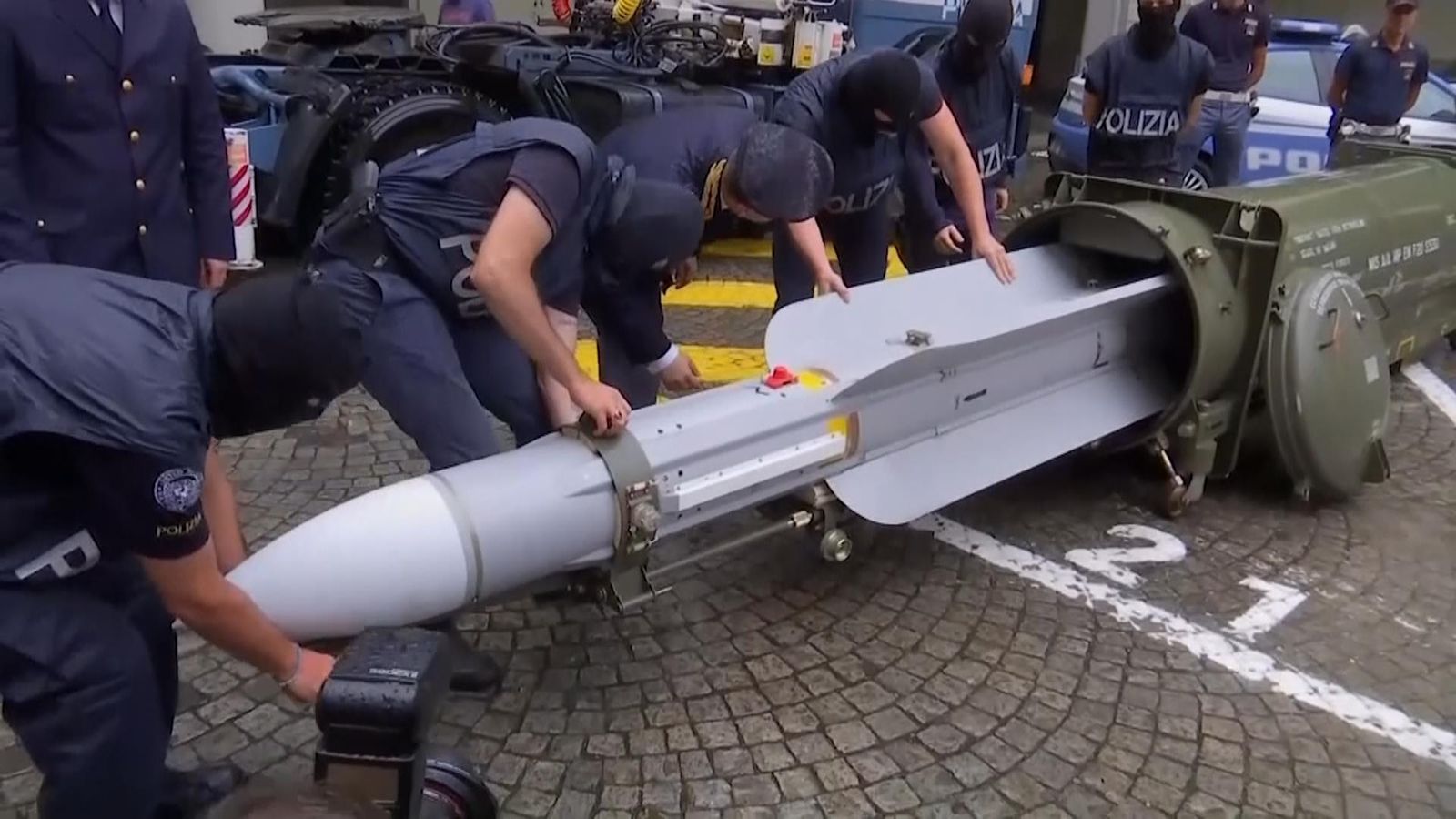 Air-to-air missile seized in terror raids on Italian far-right suspects